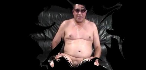  Mature Latino pornstar playing with his big cock